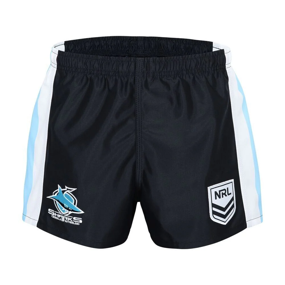 NRL Logo Supporter Footy Shorts - Cronulla Sharks - Adult - Mens - Image 9