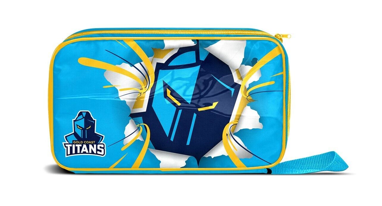 NRL Lunch Cooler Bag Box - Gold Coast Titans - 300mm x 175mm x 65mm