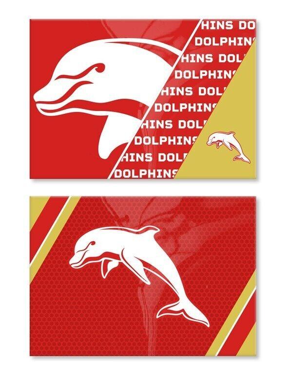 NRL Magnet Set of 2 - Dolphins - Set of Two Magnets - Image 2