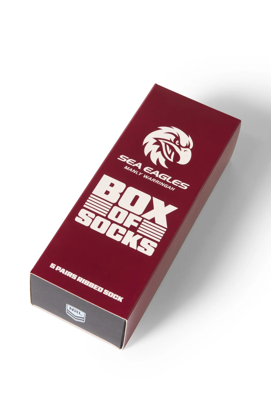 NRL Manly Sea Eagles - Box Of 5 Socks Gift Boxed - One Size Fits Most - Image 2