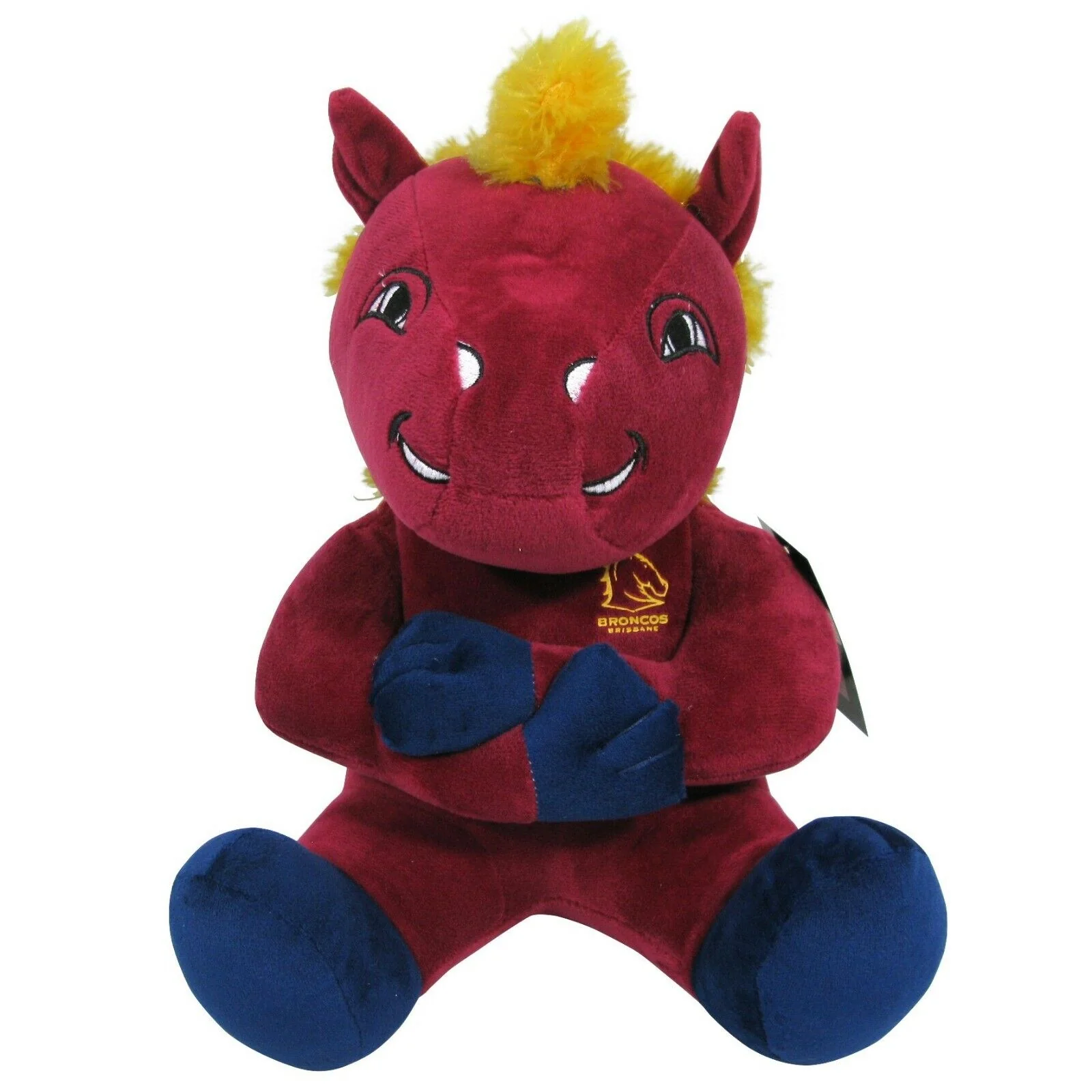 NRL Mascot Door Stopper - Brisbane Broncos - Plush Door Weight Stop - Image 2