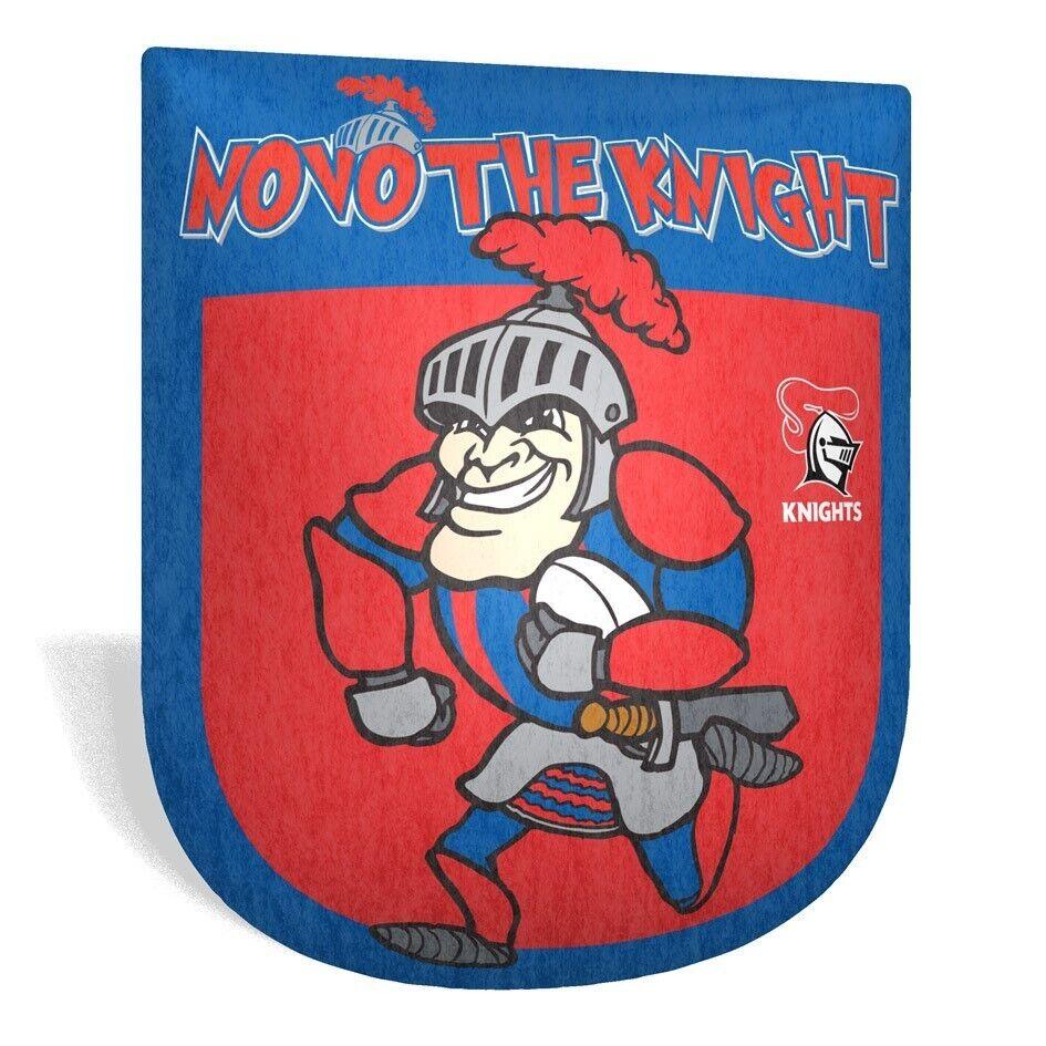 NRL Mascot Shaped Cushion - Newcastle Knights - 35cm x 40cm - Pillow - Image 2
