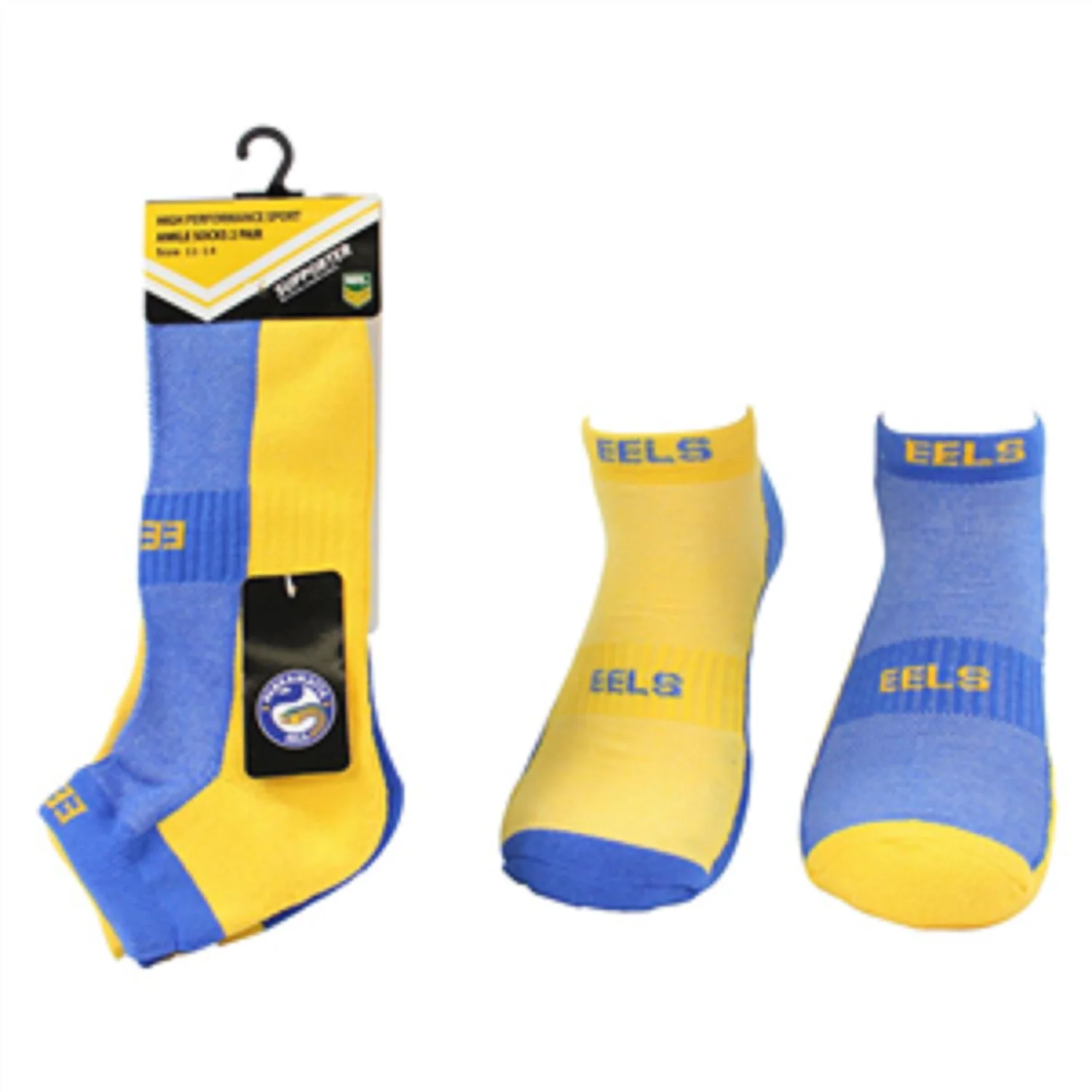 NRL Mens Ankle Socks - Parramatta Eels - Set Of Two - Sock