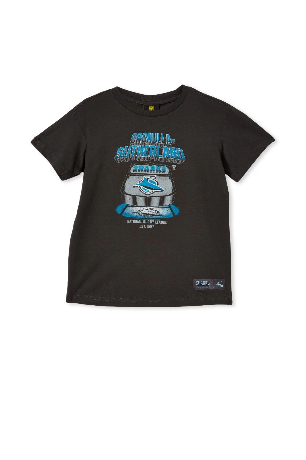 NRL Mens Retro Print Tee Shirt - Cronulla Sharks - T-Shirt - Adult - Image 2
