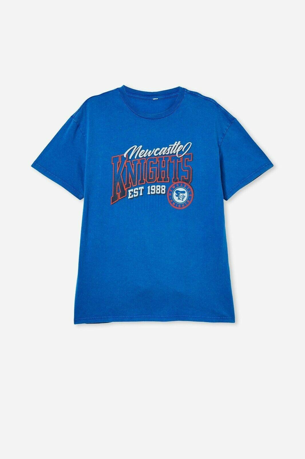 NRL Mens Souvenir Tee Shirt - Newcastle Knights - 100% Cotton - Adult