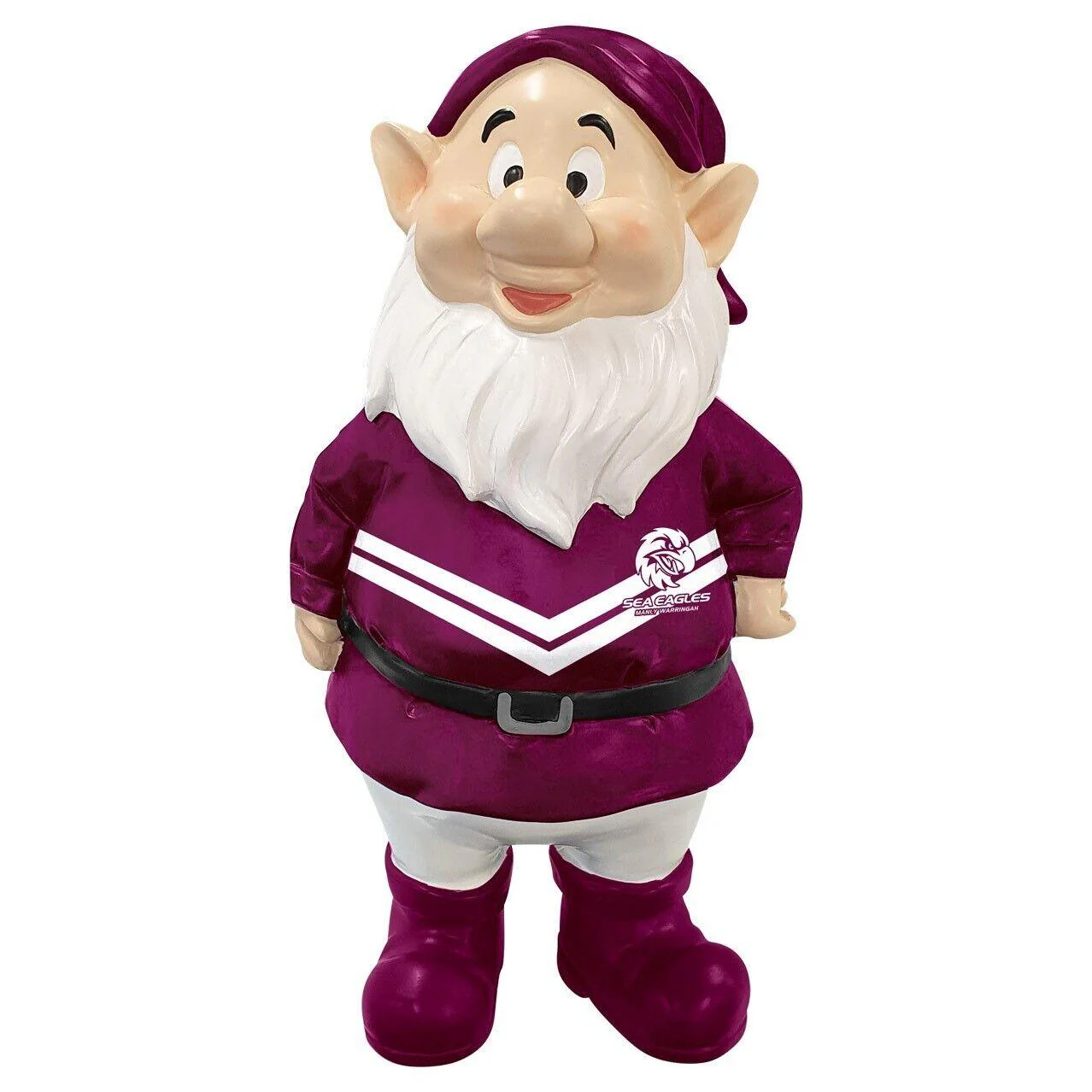 NRL Mini Garden Gnome - Manly Sea Eagles - Polyresin - 18cm - Image 2
