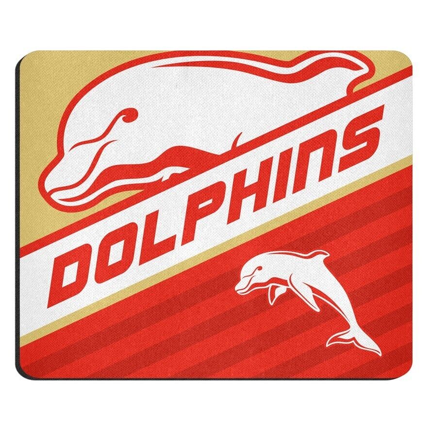 NRL Mouse Mat - Dolphins - Mouse Pad - 22cm x 19cm - Image 2