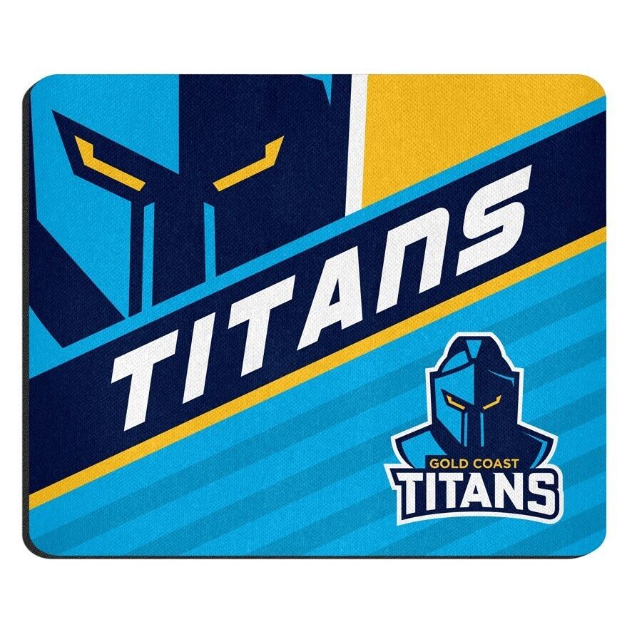 NRL Mouse Mat - Gold Coast Titans - Mouse Pad - 22cm x 19cm - Image 2
