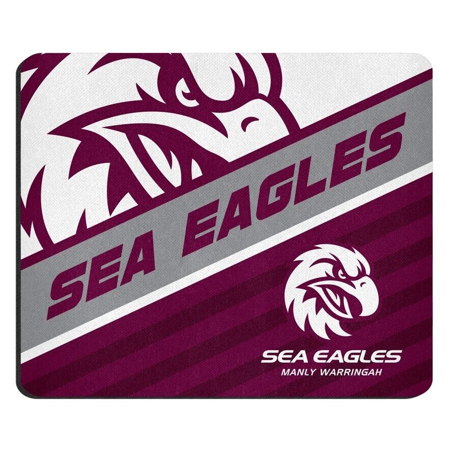 NRL Mouse Mat - Manly Sea Eagles - Mouse Pad - 22cm x 19cm - Image 2