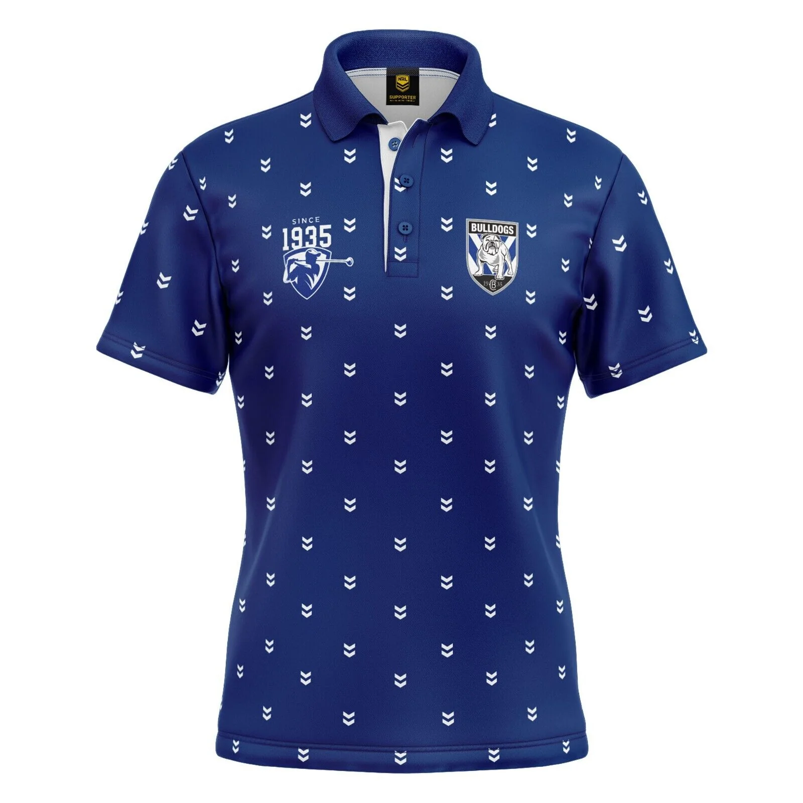 NRL 'Mulligan' Golf Polo - Canterbury Bulldogs - Adult - Mens - Polo