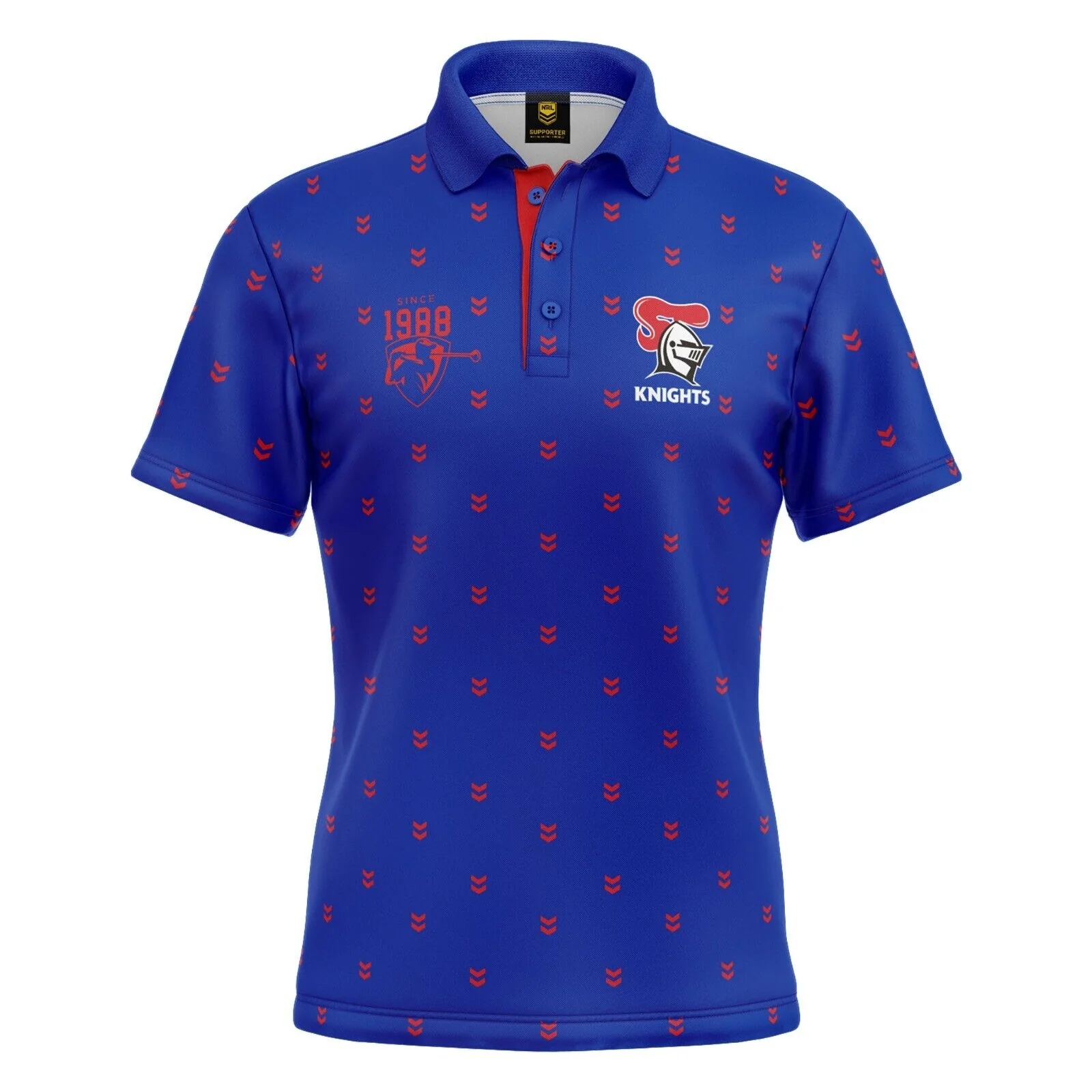 NRL 'Mulligan' Golf Polo - Newcastle Knights - Adult - Mens - Polo