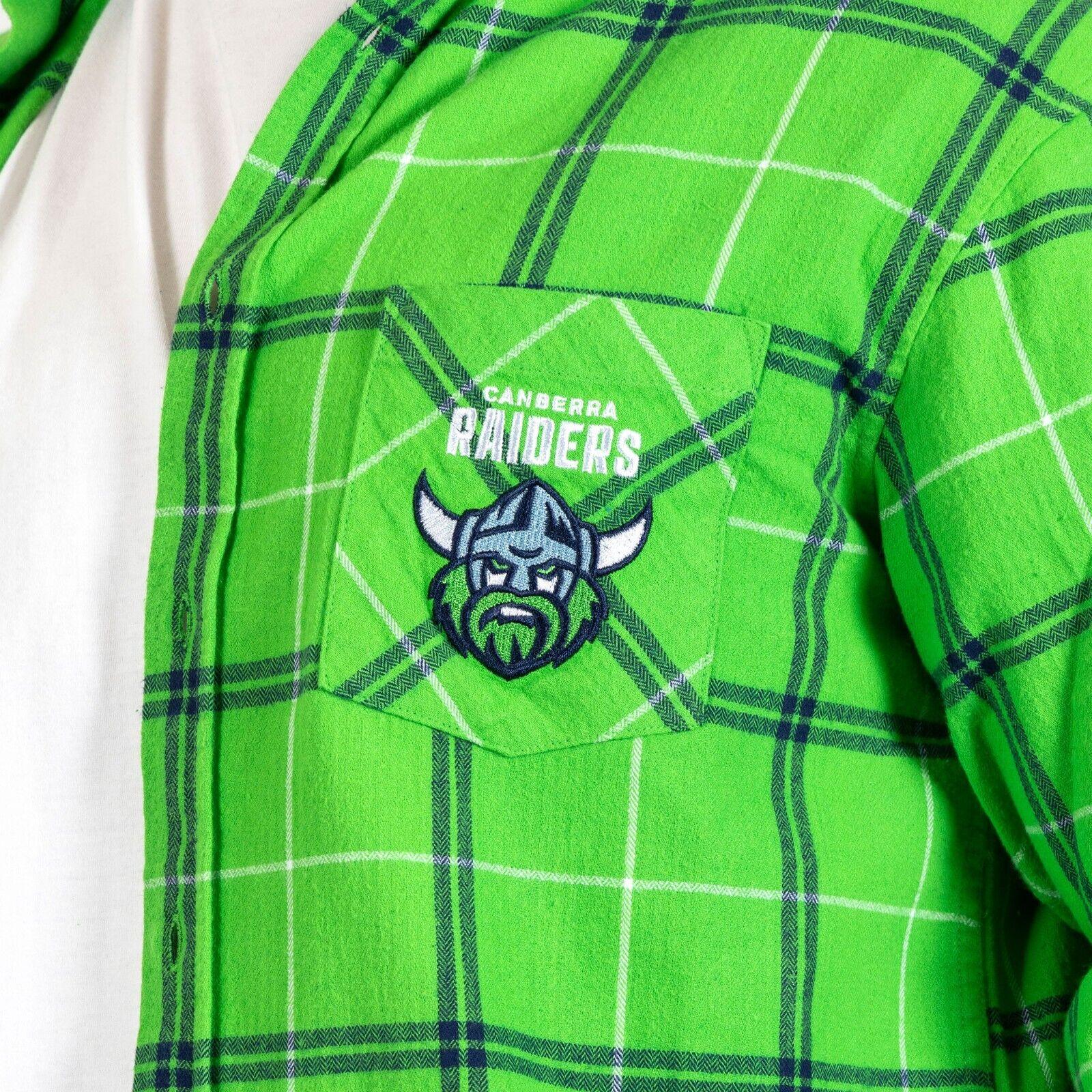 NRL 'Mustang' Flannel Polo - Canberra Raiders - Flanno Shirt - Image 3