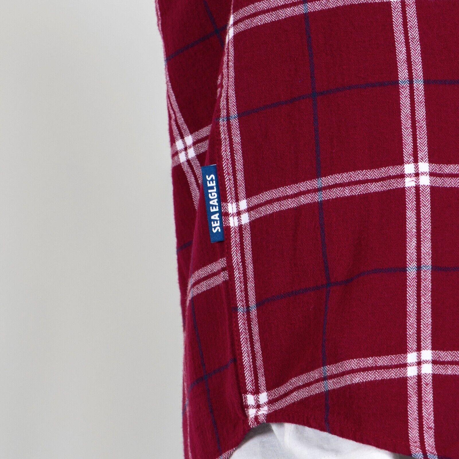 NRL 'Mustang' Flannel Polo - Manly Sea Eagles - Flanno Shirt - Image 4