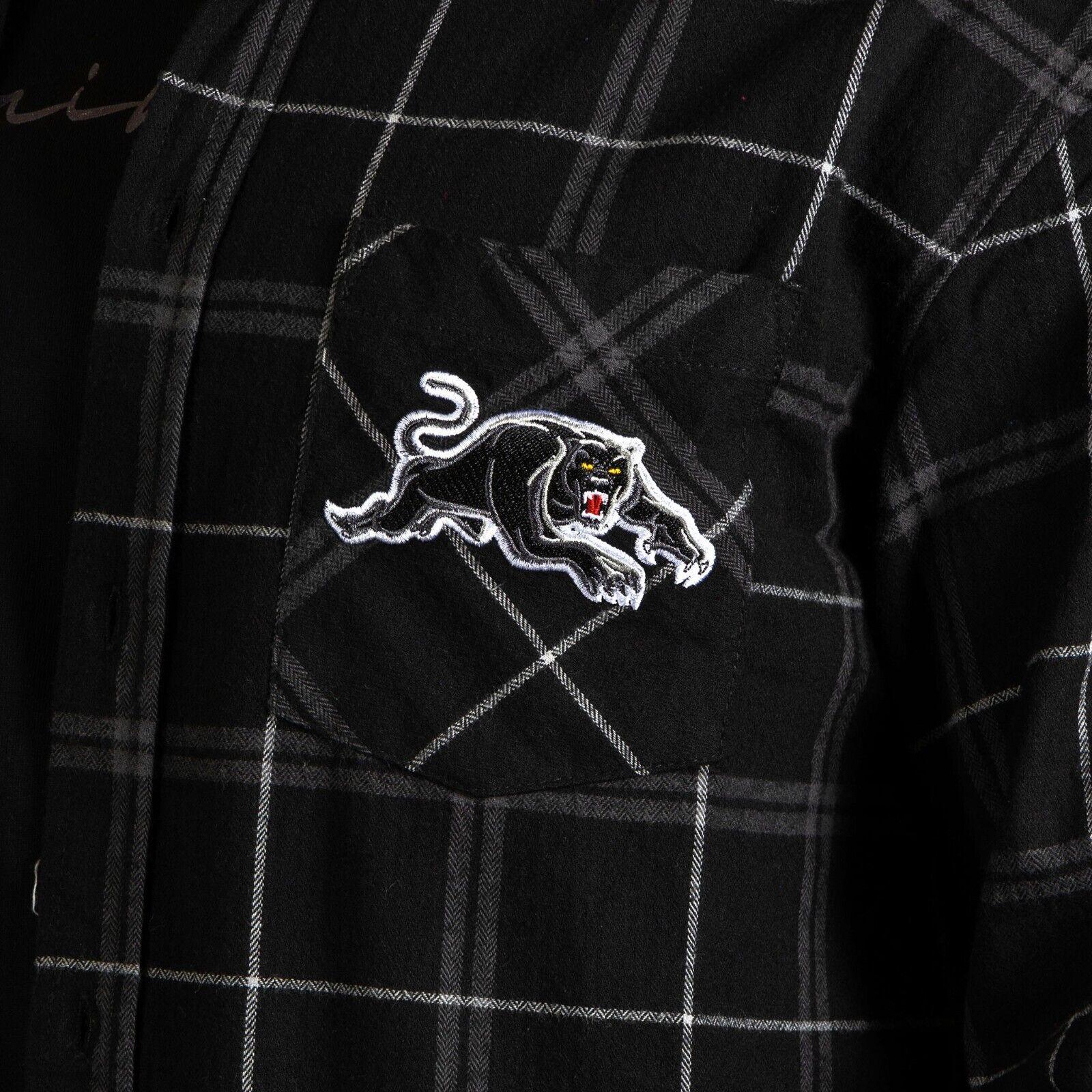 NRL 'Mustang' Flannel Polo - Penrith Panthers - Flanno Shirt - Image 3