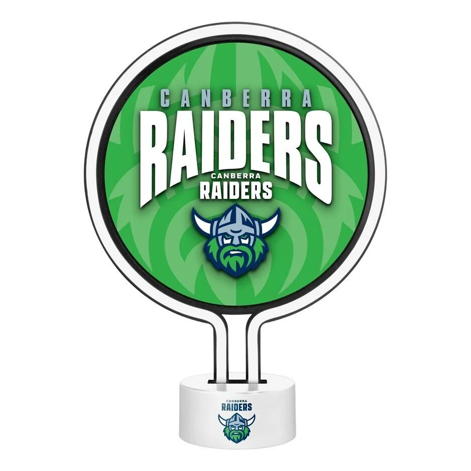 NRL Neon Light - Canberra Raiders - 30 x 21.5 x 8.5cm - Team Logo - Image 2