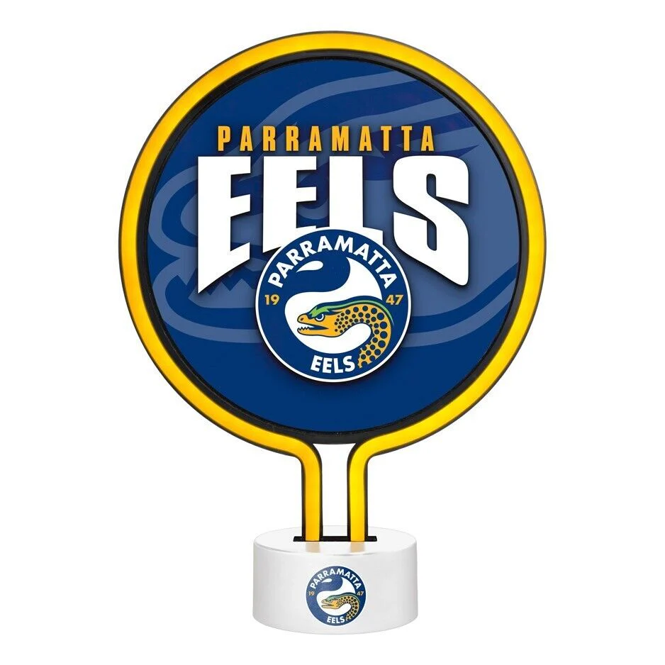NRL Neon Light - Parramatta Eels - 30 x 21.5 x 8.5cm - Team Logo - Image 2