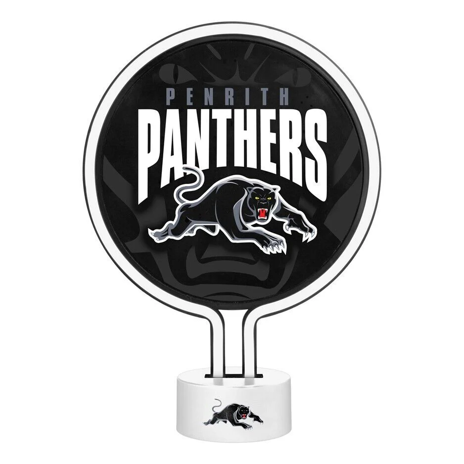 NRL Neon Light - Penrith Panthers - 30 x 21.5 x 8.5cm - Team Logo - Image 2