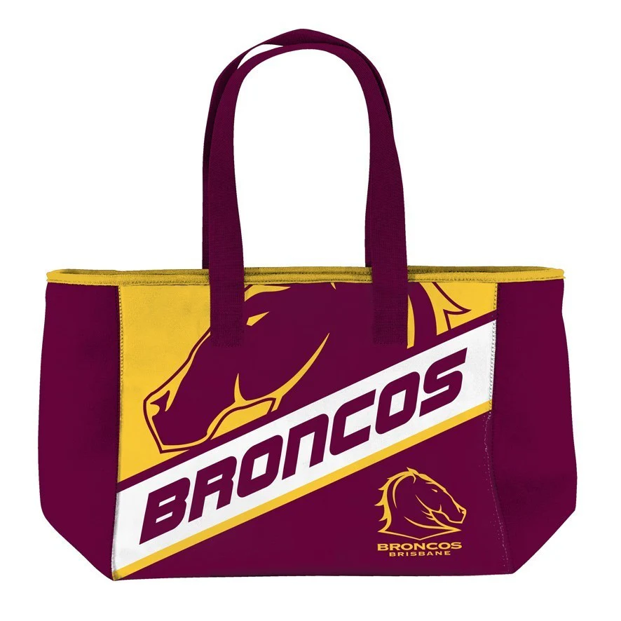 NRL Neoprene Carry Bag - Brisbane Broncos - Zip Opening