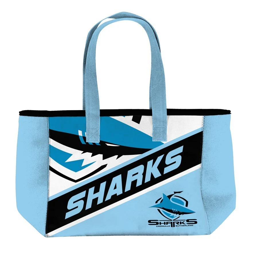 NRL Neoprene Carry Bag - Cronulla Sharks - Zip Opening