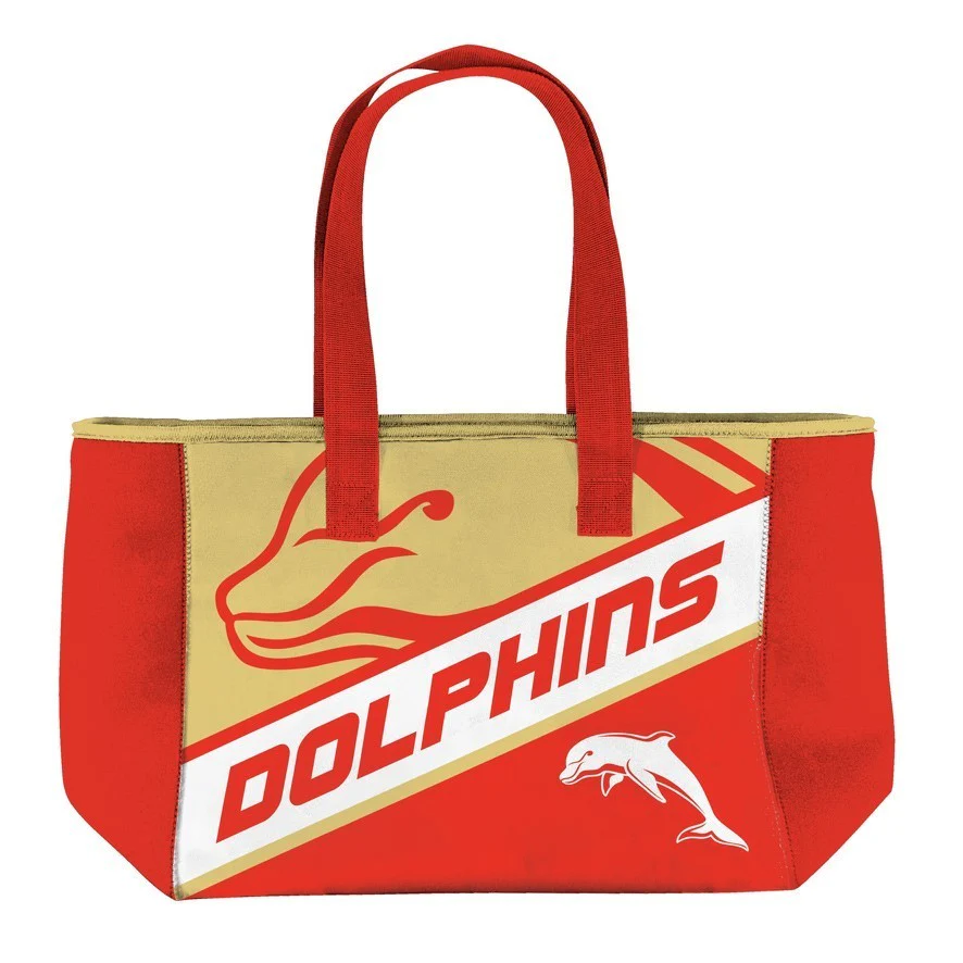 NRL Neoprene Carry Bag - Dolphins - Zip Opening - Image 2