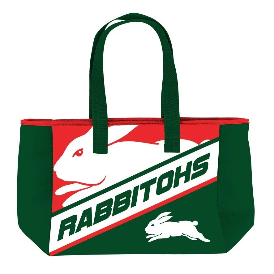 NRL Neoprene Carry Bag - South Sydney Rabbitohs - Zip Opening - Image 2