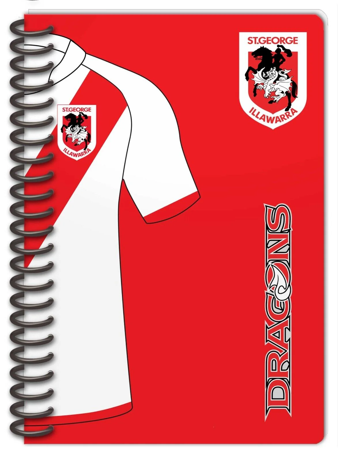NRL NoteBook Pad - Set Of Two - St George Illawarra Dragons - Rugby League - Image 2