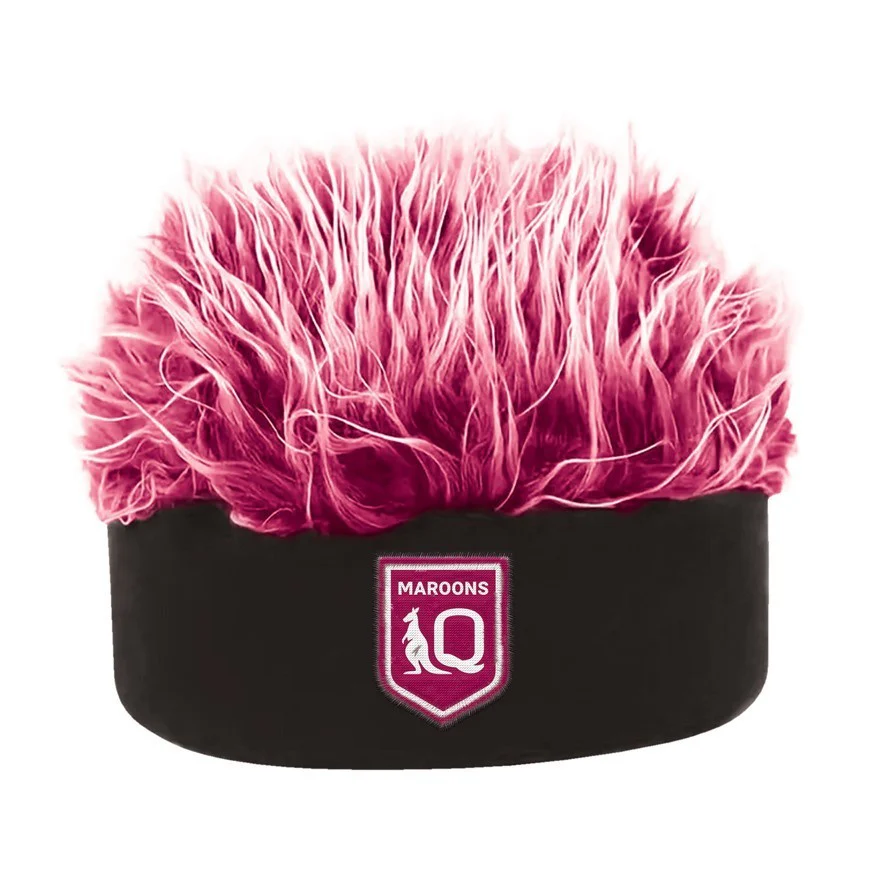 NRL Novelty Hat - Queensland Maroons - QLD - Adult - OSFM - Fun - Image 2