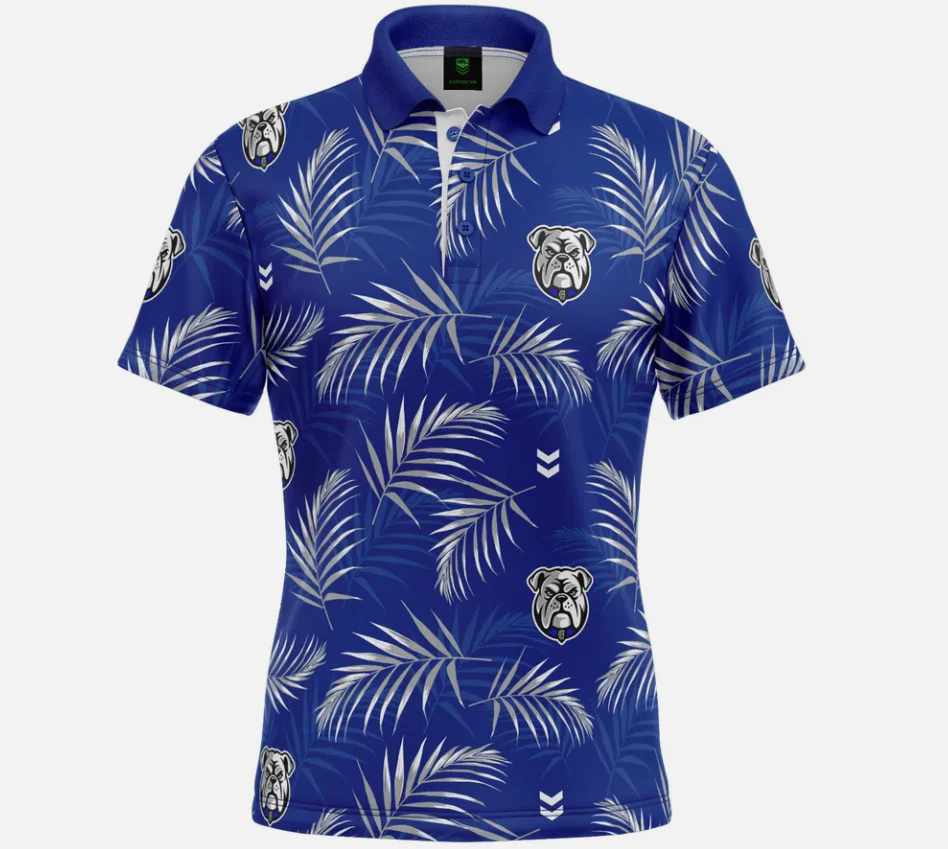 NRL 'Palm Beach' Golf Polo - Canterbury Bulldogs - Adult - Mens - Polo