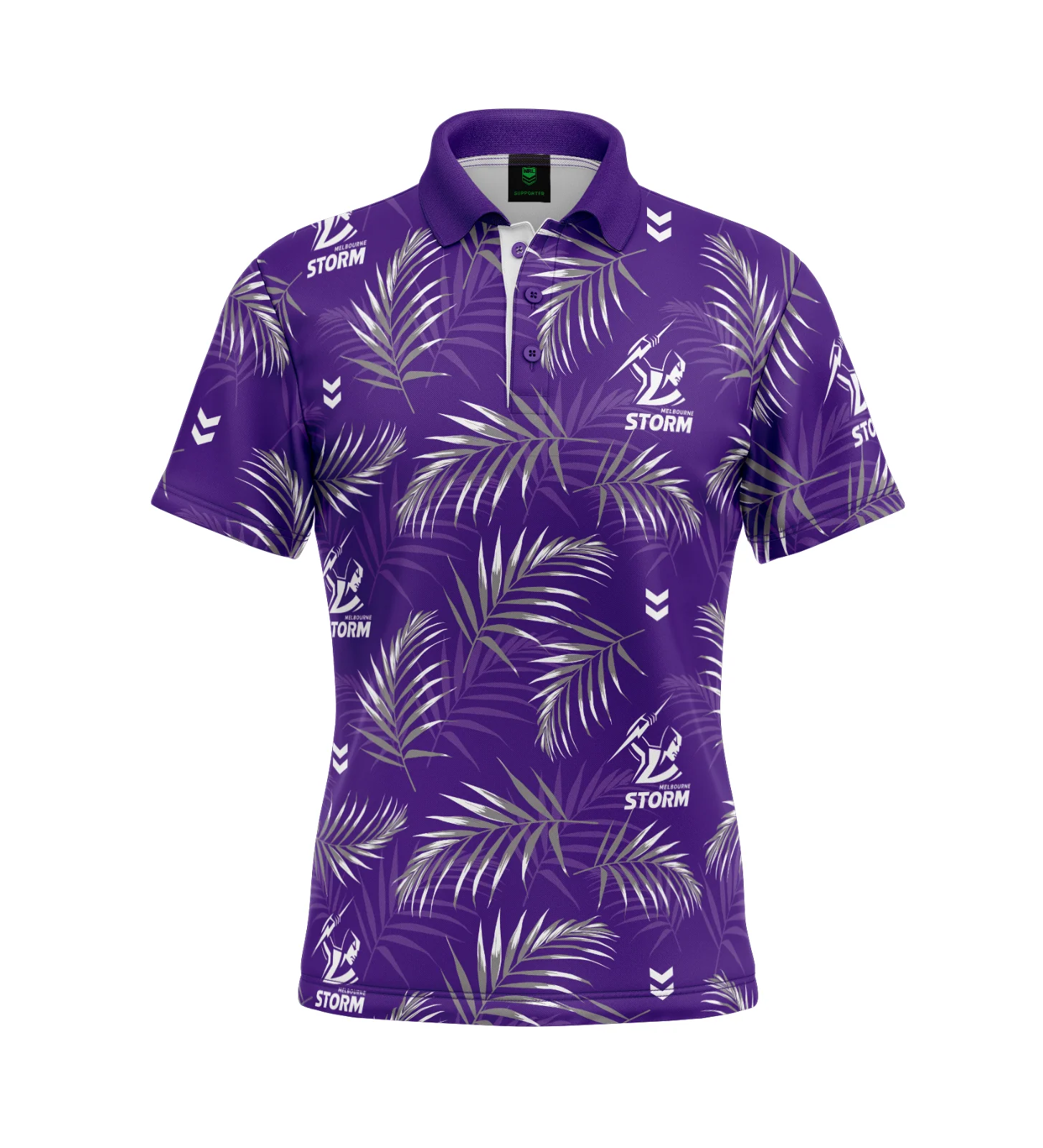 NRL 'Palm Beach' Golf Polo - Melbourne Storm - Adult - Mens - Polo