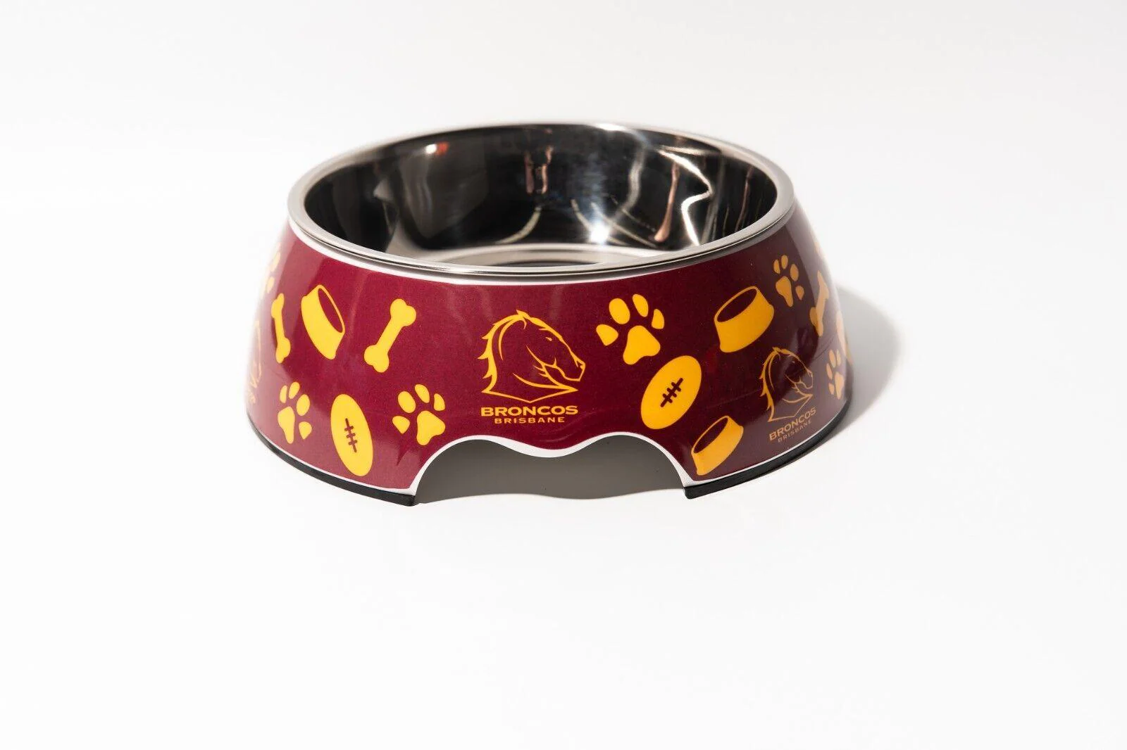 NRL Pet Bowl - Brisbane Broncos - Food Water - Dog Cat - Image 2