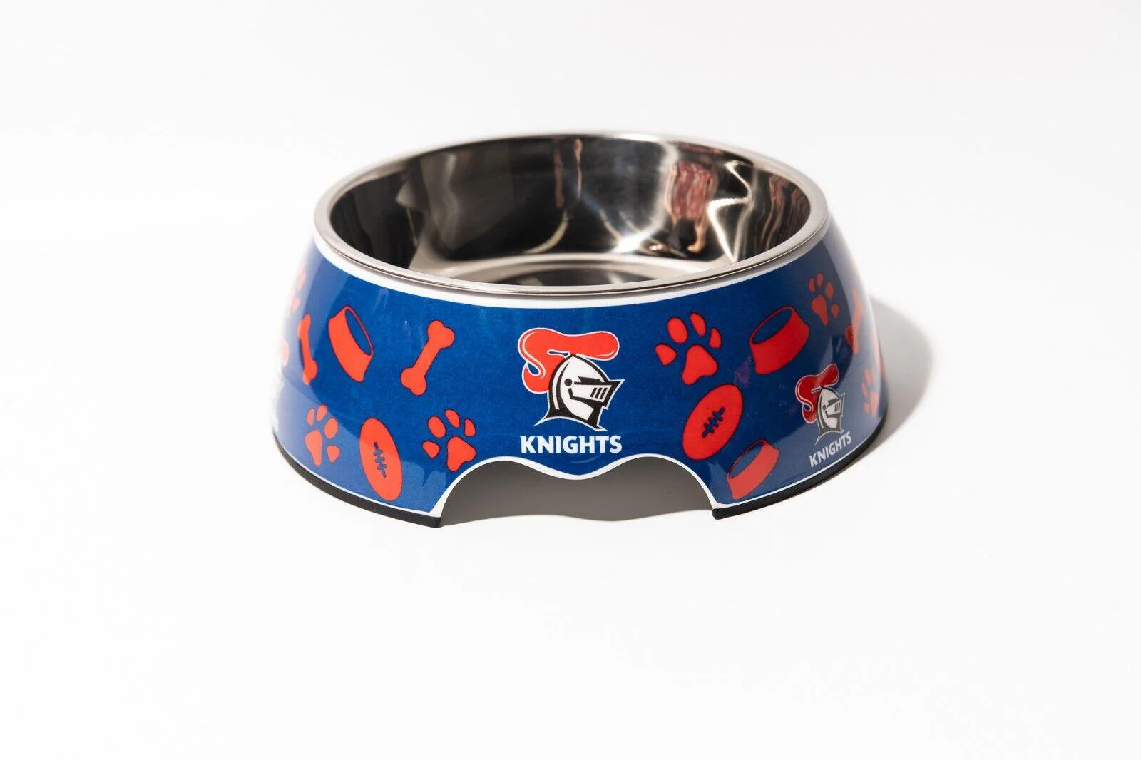 NRL Pet Bowl - Newcastle Knights - Food Water - Dog Cat