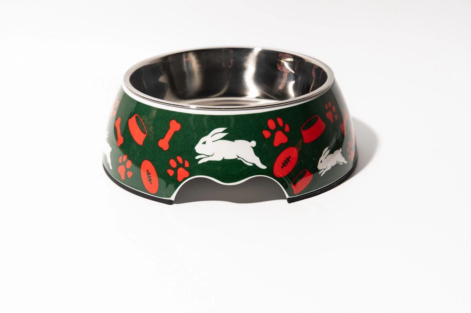NRL Pet Bowl - South Sydney Rabbitohs - Food Water - Dog Cat