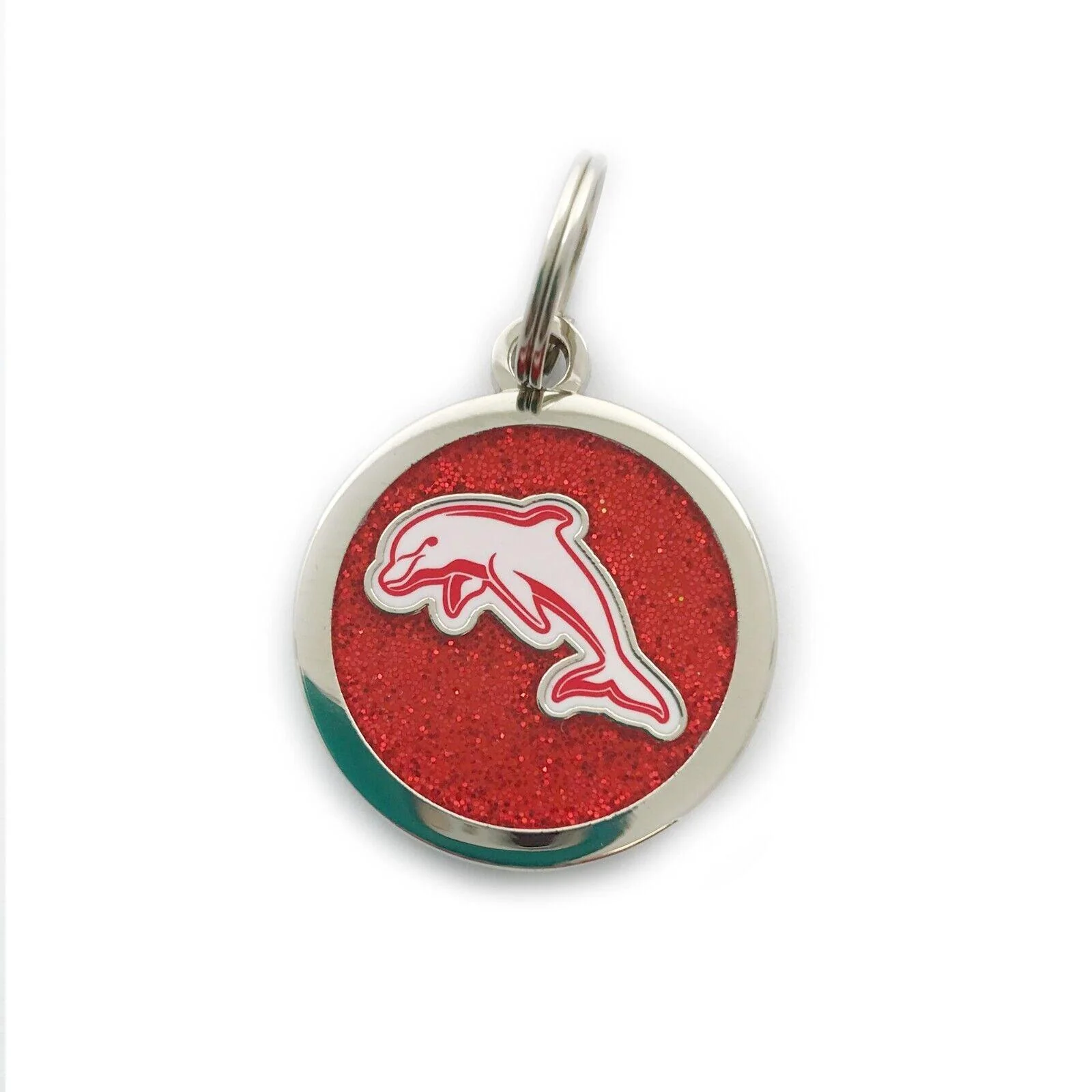 NRL Pet ID Tag - Dolphins - Engravable - 25mm diameter - Image 2