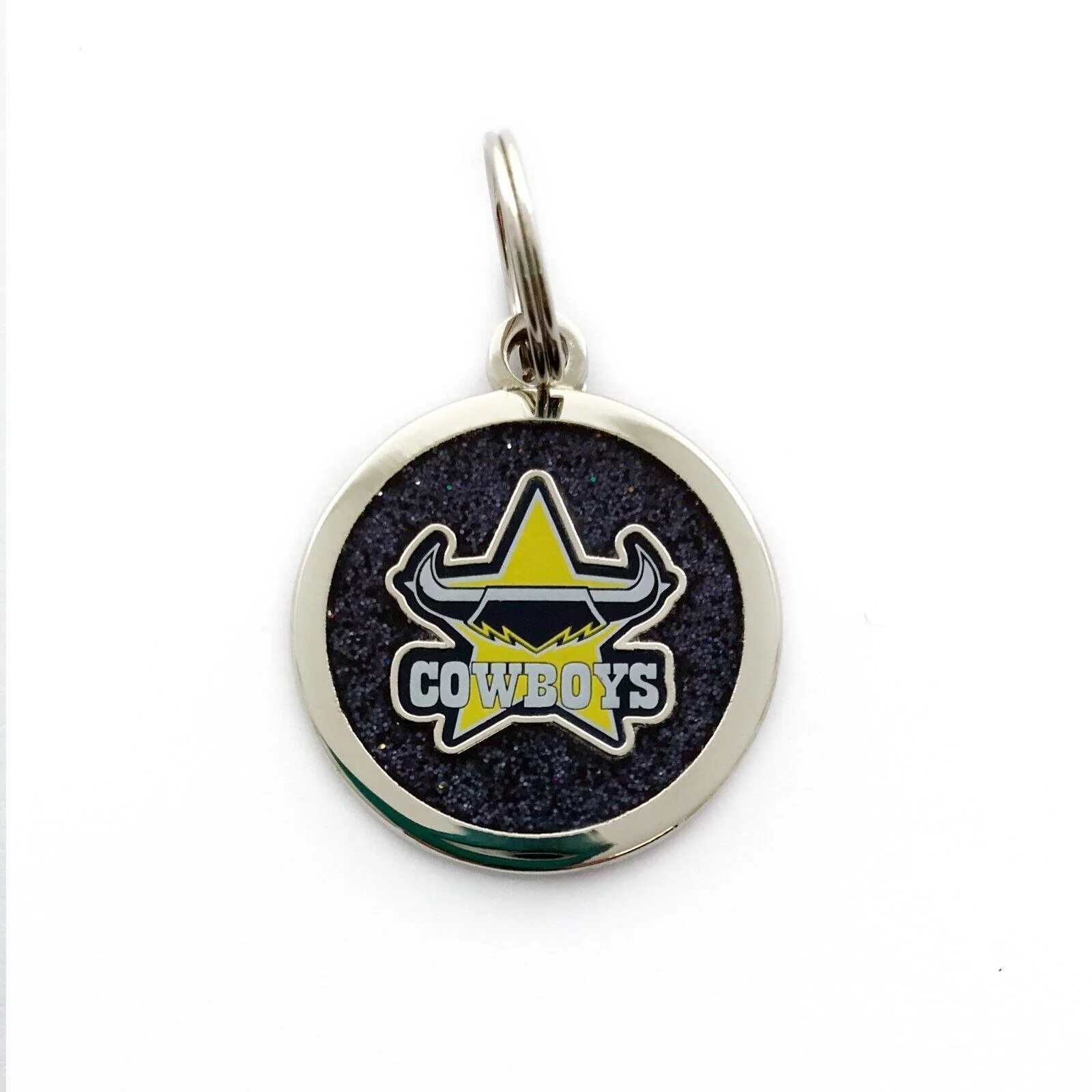 NRL Pet ID Tag - North Queensland Cowboys - Engravable - 25mm diameter
