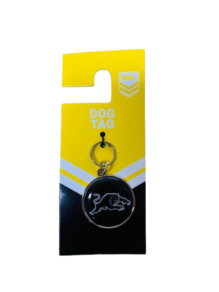 NRL Pet ID Tag - Penrith Panthers - Engravable - 30mm diameter