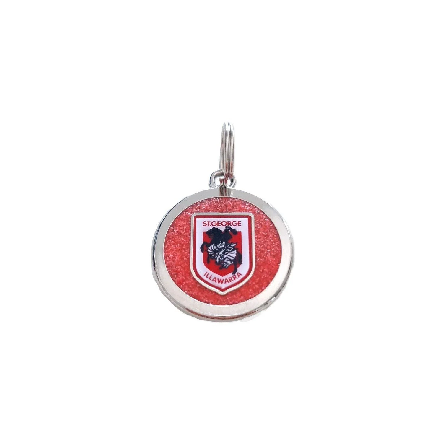 NRL Pet ID Tag - St George Illawarra Dragons - Engravable - 25mm diameter - Image 2