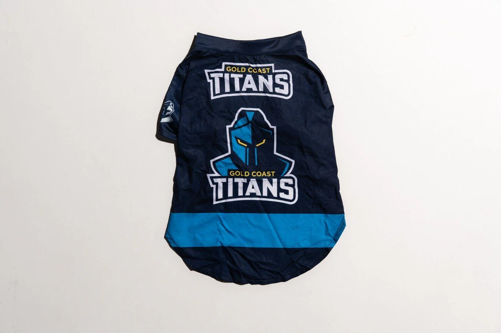 NRL Pet Jersey - Gold Coast Titans - Size XS to XL - T-Shirt - Dog - Cat