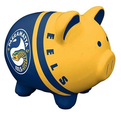 NRL Piggy Bank Money Box With Coin Slot - Paramatta Eels - Image 2
