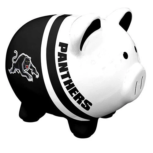 NRL Piggy Bank Money Box With Coin Slot - Penrith Panthers - Image 2