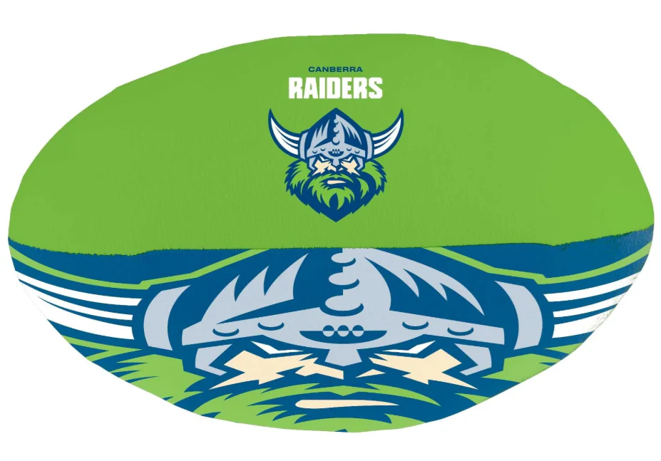 NRL Plush Soft Football - Canberra Raiders - Ball - 12cm x 25cm - Image 2
