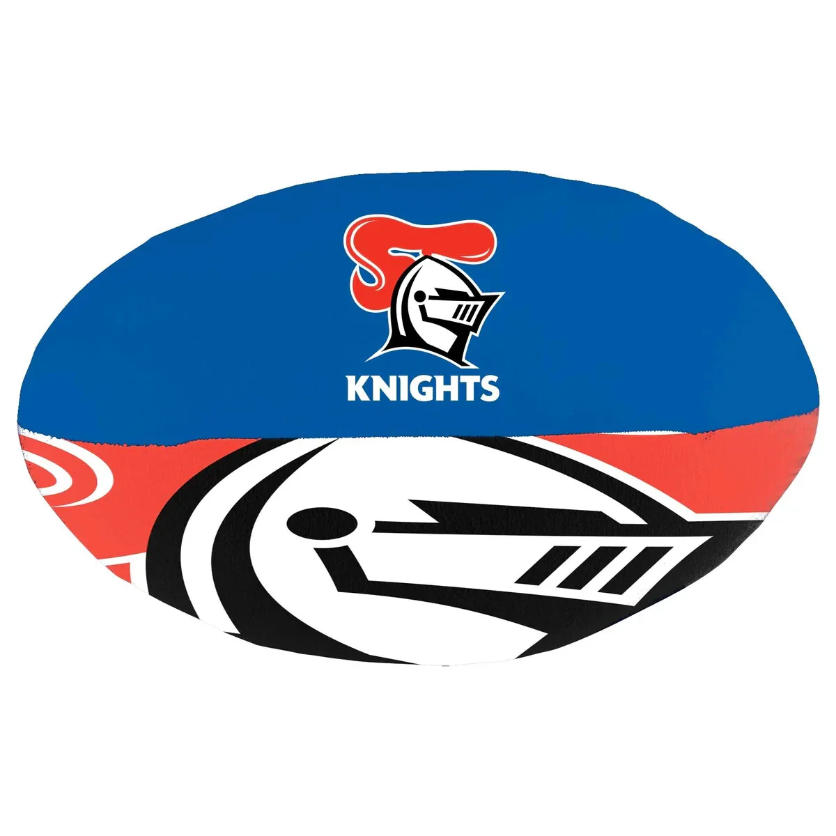 NRL Plush Soft Football - Newcastle Knights - Ball - 12cm x 25cm