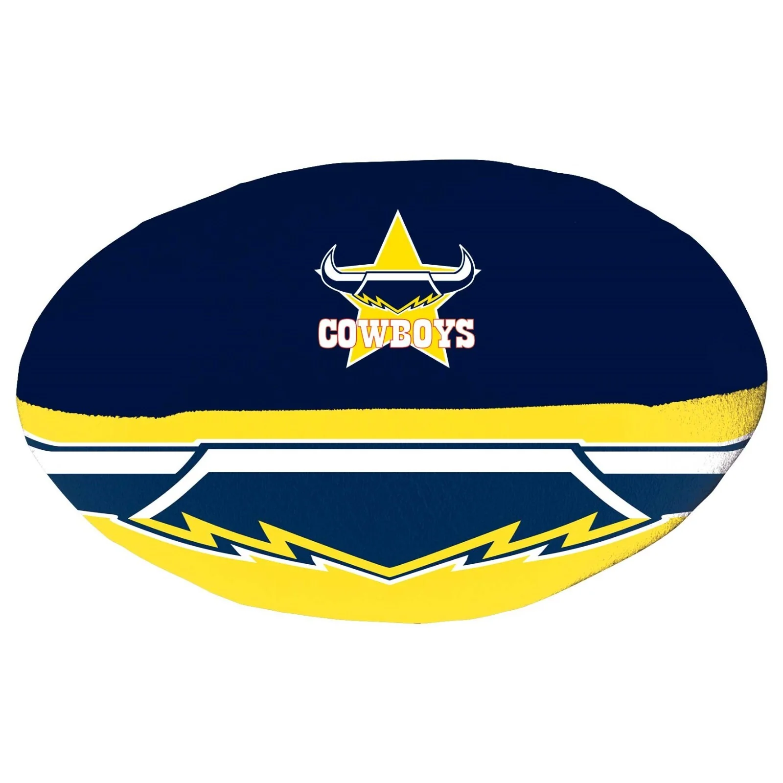 NRL Plush Soft Football - North Queensland Cowboys - Ball - 12cm x 25cm