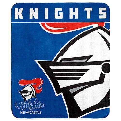 NRL Polar Fleece Blanket - Newcastle Knights - 150x130cm - Rugby League - Image 2