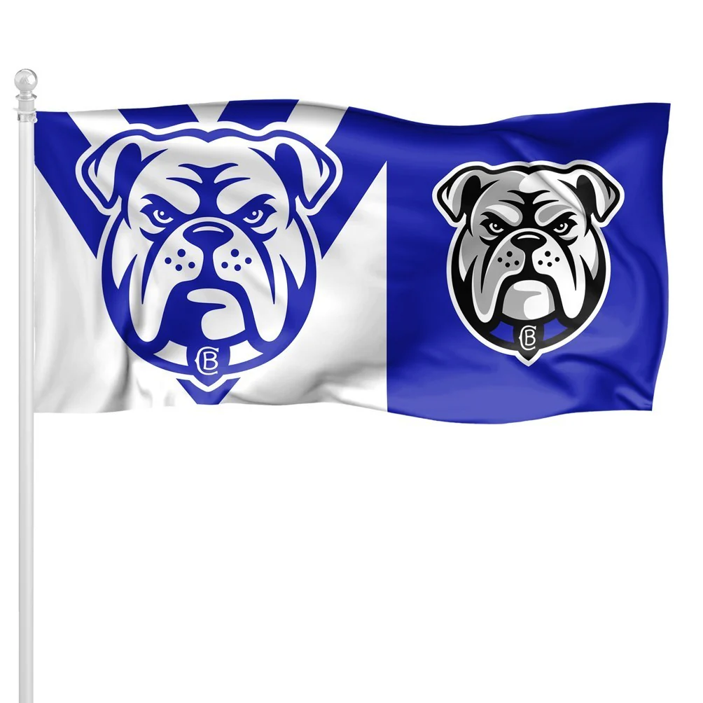 NRL Pole Flag Canterbury Bulldogs 90cm x 180cm Steel Eyelets 2026