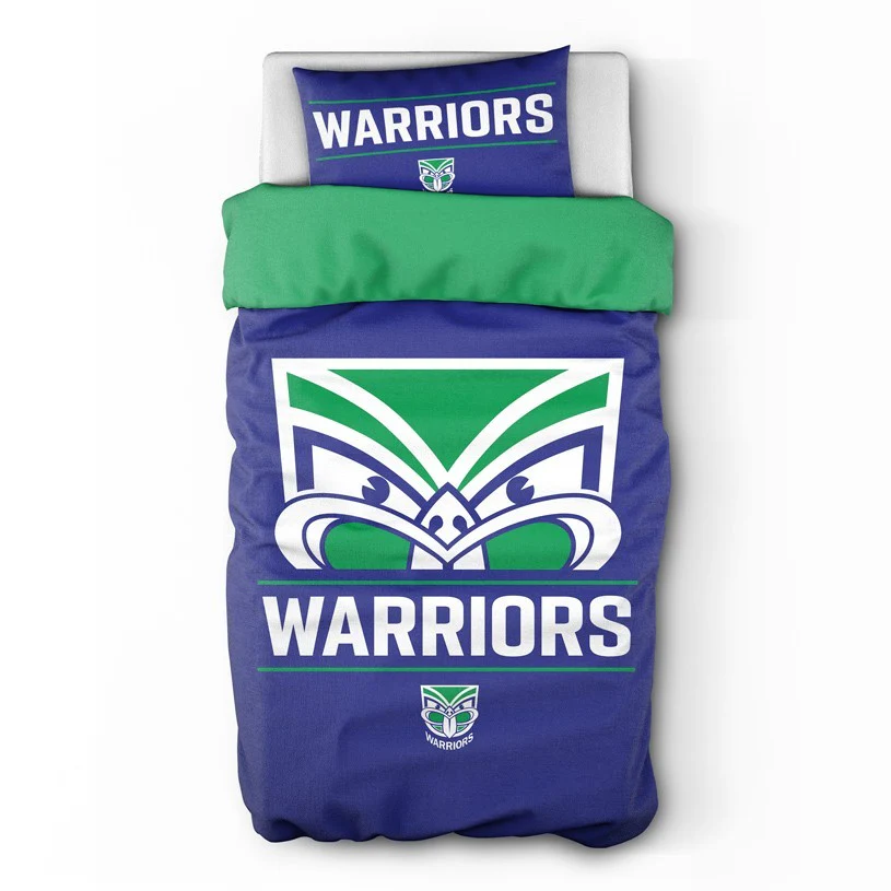 NRL Quilt Cover Set - New Zealand Warriors - Doona Cover - Pillowcases - Image 2