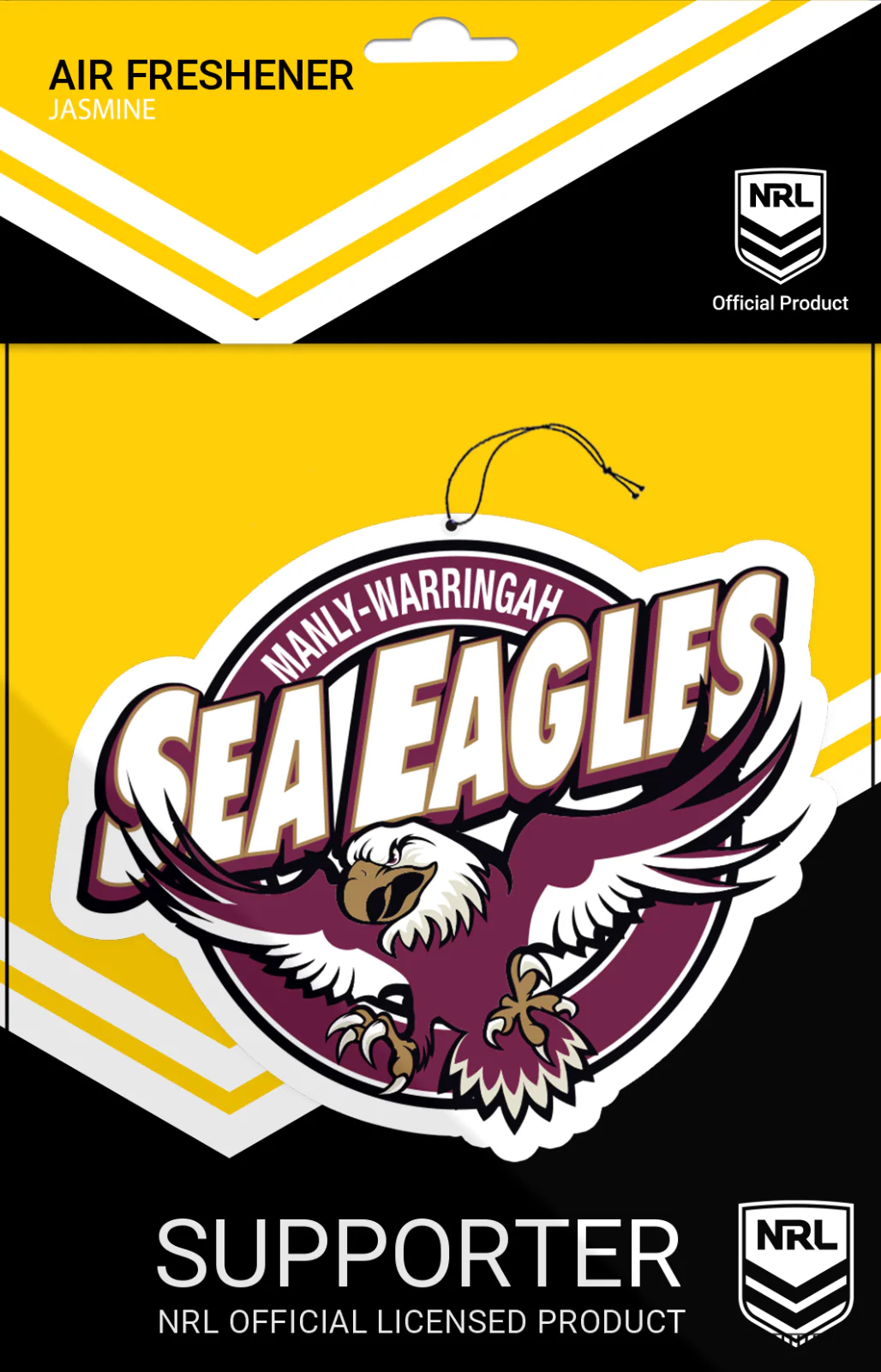 NRL Retro Car Air Freshener - Manly Sea Eagles - Rugby League