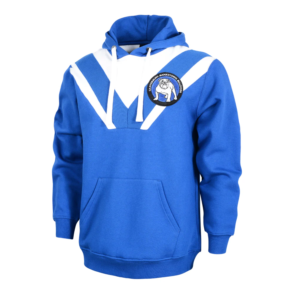 NRL Retro Hoodie - Canterbury Bulldogs - Adult - Mens - Pullover