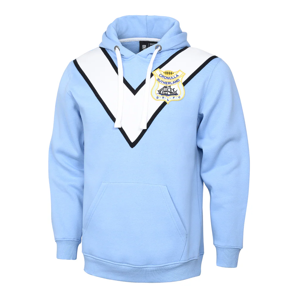 NRL Retro Hoodie - Cronulla Sharks - Adult - Mens - Pullover