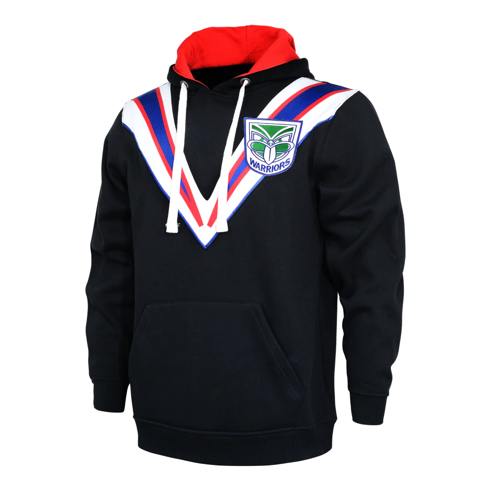 NRL Retro Hoodie - New Zealand Warriors - Adult - Mens - Pullover