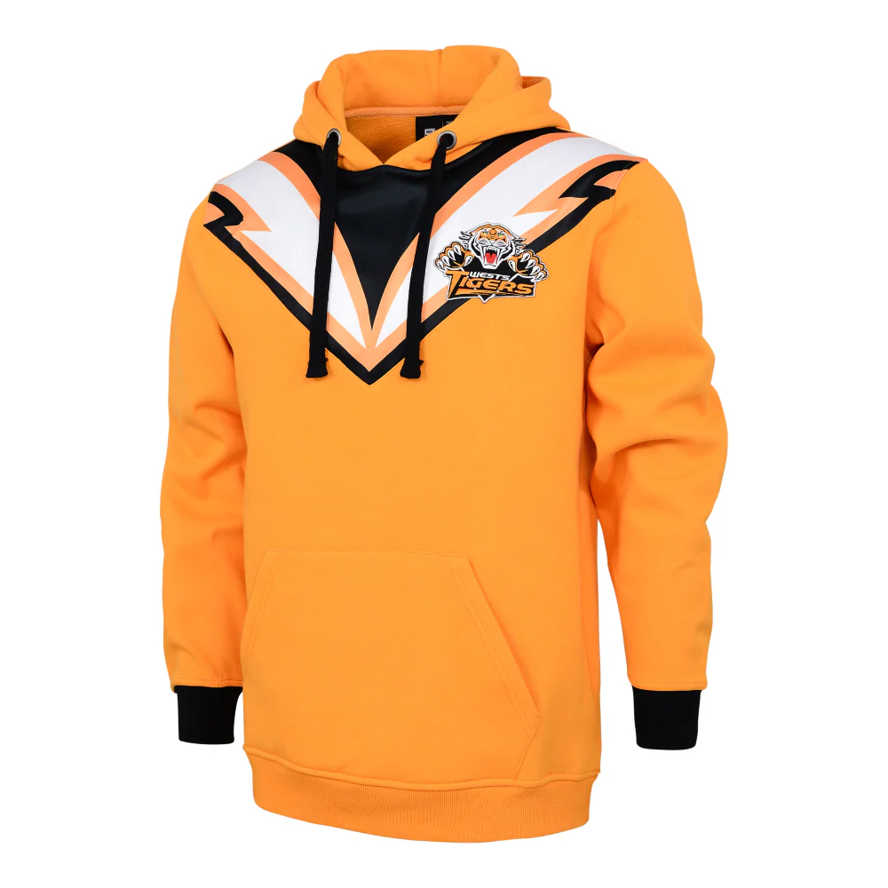 NRL Retro Hoodie - West Tigers - Adult - Mens - Pullover